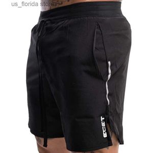 Mäns shorts nya män fitness casual shorts herrar sommar gym träning män andas snabbt torra sport slitage strand shorts y240320