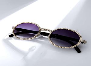 Runde Sonnenbrille Frauen 2021 Sonnenbrille Männer Strass Vintage Sonnenbrille Luxus Retro Herren Sonnenbrille Marke Designer Kleine Brillen6861084