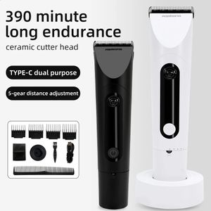 Electric Clipper Hair Trimmers Man Zestaw fryzjerski dla mężczyzn Cut Cutting Machine Professional Razor Trimmer 5 Gears 240315