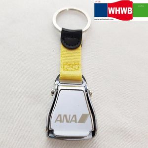 Bag Oanair Airline Shiny Finish Airplane säkerhetsbältet Buckle Keychain Flight Lover Oman Air Airways Nyckelkedjan Presentring