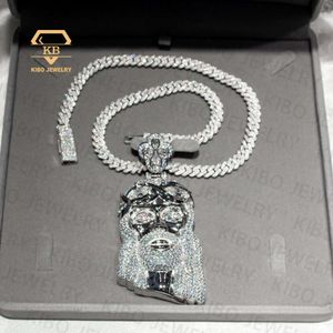 Modeschmuck Anhänger Charms Benutzerdefinierte Hip Hop Eis Aus Moissanit Kette Anhänger Herren 3 zoll Runde Moissanit Diamant Anhänger