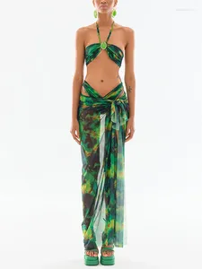 Conjunto de biquíni retrô feminino, moda praia, férias, designer, 2 peças, alças ajustáveis, sexy, roupa de banho