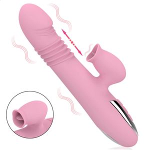 Giocattoli del sesso del pulsatore di spinta automatico G Spot vibratore del coniglio del vibratore per le donne Stimolatore del clitoride Massaggiatore della vagina Giochi per adulti Giocattolo 240312