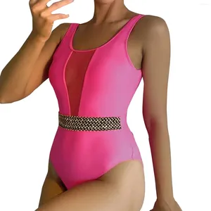 Costumi da bagno da donna 1 pezzo Costumi da bagno estivi Multi colore con scollo a V Costume da bagno bikini Costumi da bagno Ritaglio Costume da bagno a vita alta 32b