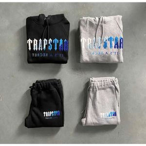 2024 Men's Tracksuits Men Designer Trapstar Activewear Hoodie Chenille Set Ice Flavours 2.0 Edition 1to1 Top Quality Embroidered Motion Current fashion999