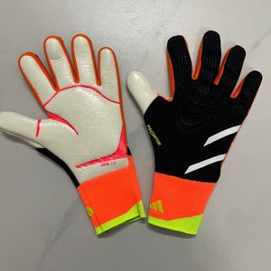 24 Nowe rękawiczki bramkarza Ochrona palców Profesjonalne rękawiczki piłkarskie mężczyzn dorosłych i zagęszczone bramkarza rękawiczki piłkarskie bramkarza