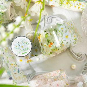 Prezent 1 Roll/Pack Pet Tape Ins Katak kwiatowy materiał DIY materiał dekoracyjny pętla