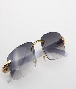 Fábrica inteira sem aro 8200757 óculos de sol de prancha branca de alta qualidade óculos de condução ao ar livre estilo madeira dourada decoração gold1507399