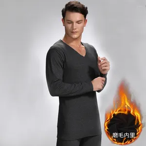 Roupa interior térmica masculina de alta qualidade sem costura apertado inverno homem thermo roupas longas johns define gota auto-aquecimento para homem