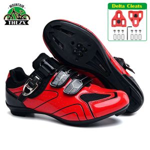 Boots Men Cycling Shoes Mtb Flat Pedal Cleat Shoe Road Bike Route Bicycle Speed Sneakers Spd Mountain Bike Shoes Women Cycling Sneaker