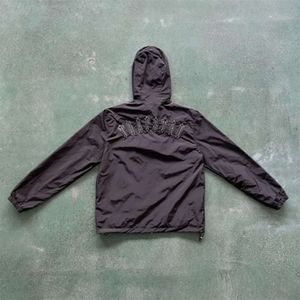 2024 moda masculina trapstar jaqueta esportiva irongate t blusão-preto letras bordadas feminino zíper proteção solar lig556