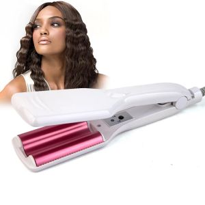 Ferros de cabelo profissional onda ferro cerâmica ferramenta ondulação do cabelo barris triplos onda onda profunda modelador perm tala ferramentas estilo