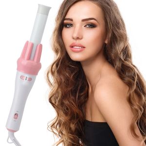 Irons Automatiska hårkrullningsvågor Roterande Curling Iron Wand Antiscaling Curly Air Curler för kvinnor Curls Ceramic Hair Styler Tools Tools