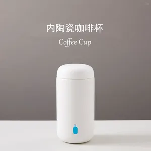 Bottiglie d'acqua che vendono BlueBottle Piccola bottiglia blu con tazza da ufficio per studenti e caffè nello stesso stile