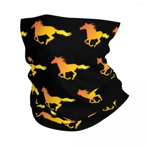 Bandanas Horse Running Bandana Neck Warmer Women Men Winter Ski Hiking Scarf Gaiter Equestrian Riding Gift Face Cover