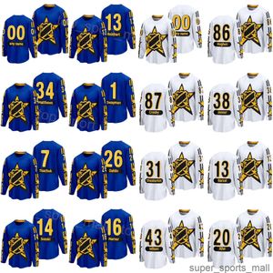 Mulheres Homens Juventude 2024 All-Star Hockey Jersey 88 David Pastrnak 1 Jeremy Swayman 26 Rasmus Dahlin 20 Sebastian Aho 38 Boone Jenner 93 Alex DeBrincat 72 Sergei Bobrovsky