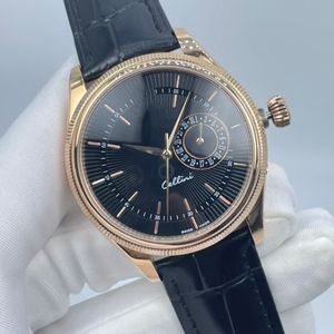 Designer de moda clássico feminino relógio de luxo masculino movimento automático relógio 39mm caixa de aço inoxidável pulseira de couro relógio masculino casual relógio de negócios