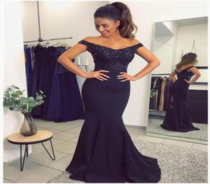 Sweetheart Neck Mermaid Prom Dresses Zipper Back Crystal Pärled Satin Sweep Train Evening Dresses Gowns Party Dresses Robe de 9391938
