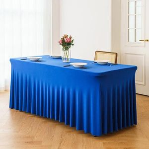 Pano de mesa para conjunto elástico festa de casamento saia sol trem retangular el preto