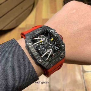 Fiber Carbon Richa Light Milles Hollow Technology Mens Automatic Mechanical Watch Personality Fashion Atmosphere Cool