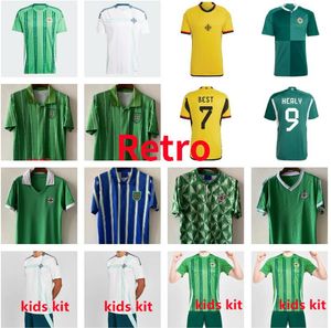 2024 2025 Irlanda del Nord Magennis Thailandia Maglie da calcio 22 23 24 25 Evans Lewis Saville McNair Ballard Man Kids Kits Shirt 1979 1988 1990 1992 1994 Retro