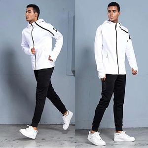 Erkekler Spor giyim Seti Futbol Forması Futbol Eğitim Kıyafetleri Erkek Koşu Hoodie Ceketler Uzun Kollu Çoğaltma Spor Ter Takımı 240306