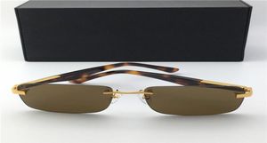 Novos óculos de sol de designer de moda O Artista I metal quadrado sem aro óculos clássico estilo vintage de alta qualidade Venha com ca2742992