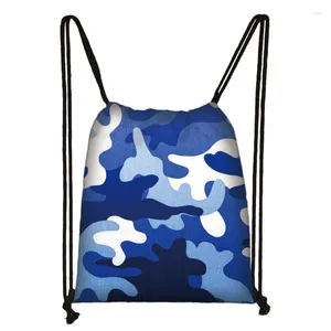 Backpack Fashion Camouflage Drawstring Bags Men Women Travel Shopping Kids School Shoulder Storage