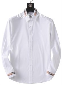 Turn Fashion Men's Shirts Luxury Mens Business Casual Shirt Men Dress Shirts Långärmad Slim Fit Shirts Men Medusa Shirt01 789347819