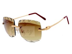 19 nuovi occhiali da sole intagliati con lenti a colori di alta qualità 8300756 occhiali da sole casual con gambe a specchio in metallo ultraleggero misura 561819965742