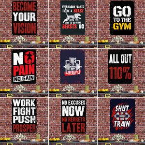 Sportowa motywacyjne cytaty plakaty gimnastyczne - siłownia, klasa, akademika, biuro sztandaru na ścianę malar