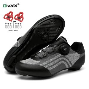 Boots Sapatos de ciclismo de estrada de carbono com chuteiras Men MTB Bike Sneaker Racing NONSLIP Speed Bicycle Shoes Women Women SPD Calçado