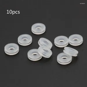 Backs Earrings 10Pcs/set Clear Anti-Pain Rubber Clip On Earring Super Soft Silicone Cushion Pads Piercing Disc