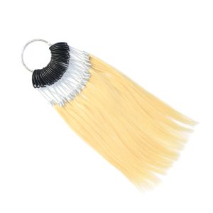 Ringe 30 Stück/Set Farbring aus 100 % reinem blondem Echthaar für Echthaarverlängerungen und Salonhaar. Färbeprobe, kann in jeder Farbe gefärbt werden