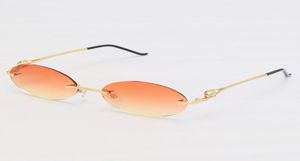 New Metal Rimless Sunglasses Male and Female Sun Glasses Shield Retro Designer Eyeglasses Outdoor Design Classical Model Glasses M7829124