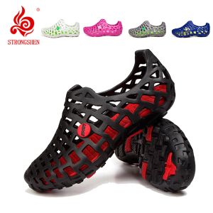 Sandalen Strongshen Männer Sandalen Sommer Outdoor Schuhe Antiskid Beach Pantoffeln Frauen schnell trocken Aqua Wating Schuhe Loch Wasserschuhe Unisex