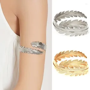 Strand Summer Trend Viking Bilezik Kol Yüzüğü Metal Şube Şube Tüy Yaprak Doku Vücut Dekorasyon Moda Kadın Mücevherleri
