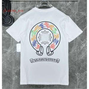 Designer T-shirts Classics Mens T Shirts Heart High Quality Crew Neck Chrome T Shirt Sleeves Topps Tees Ch T-Shirts Sweater Horseshoe Sanskrit 9121