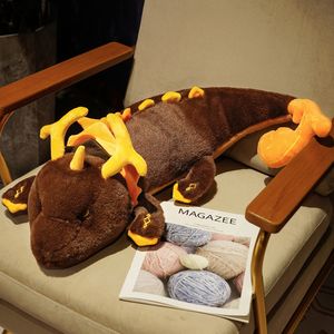 Hurtowa anime kreskówka genshin uderzenie Zhong li shenlong Plush Toys Children's Games Plackates Plush Doll Decoration Dekoracja Pazur Nagrody urodzinowe prezent urodzinowy