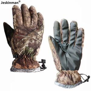 Gloves Winter Thicken Fleece Skiing Gloves Tree Bionic Camouflage Hunting Fishing Mittens AntiSkid Outdoor Windproof Motorcycle Gloves