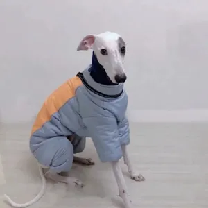 秋と冬のための犬のアパレル服は濃い暖かい細かい抗feng shuiすべての脚の完全に包まれたベストコットンジャケットすべて