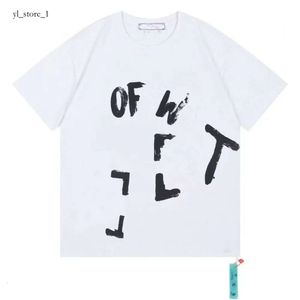 Off White Mens Designers Camisetas Homens Camisas para Homem Designer Offs Camisa Branca Manga Curta Respirável Offs Algodão Branco Camisa Preta Moda Off W Letter Impresso Tees