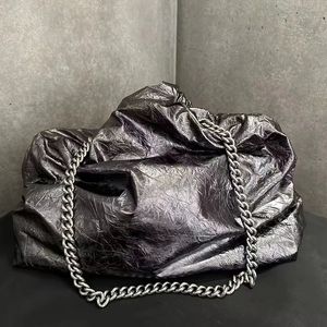 Designer-Tasche Crush mit besticktem Faden. Trash-Clutch-Tasche von Luxurys, berühmte Damenmode-Marke, echtes Leder, Damen-Umhängetaschen, Umhängetasche, zwei Größen, mit Box