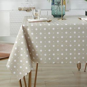 Table Cloth Plaid Tablecloth Waterproof Coffee Plastic