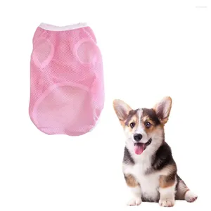 Dog Apparel Summer Pet Vest Breathable Mesh For Dogs Cats Comfortable Solid Color Shirt Soft Costume Supplies