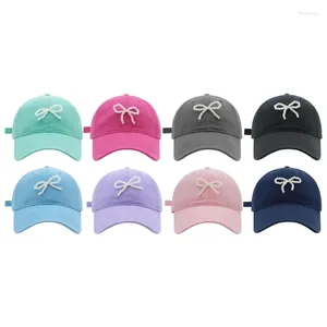 Ball Caps Modern Baseball Hat For Girls Women Pearl Bow Casual Sports Gym Mountain Camping Outdoor Activity