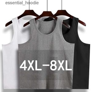 تتصدر خزان الرجال الحجم الكبير 8xl من القطن رجال داخلي للدبابات القمامة الصلبة في السترة الصلبة undershirts o-neck تمرين تي شيرت رجال المفرد في الداخلية 24318