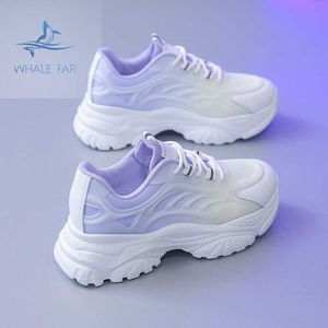 HBP icke-varumärke kvinnors chunky sneakers plattform vulkanisera skor mode andningsbar avslappnad sko för kvinna kvinnlig ny