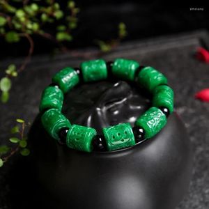 Strand natural verde jade pulseira real birmânia jadeite pulseira masculino feminino cura jóias genuína esmeralda jades pedra amuleto pulseiras