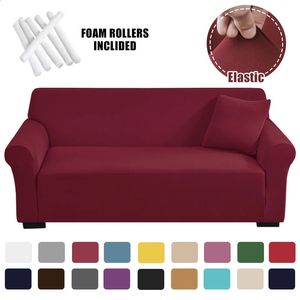 Fast Color Sofa Slipcover Elastic Thin Covers For Living Room Pets Chair Couch Cover 1234 Seats Furniture Protector 1PC 240304